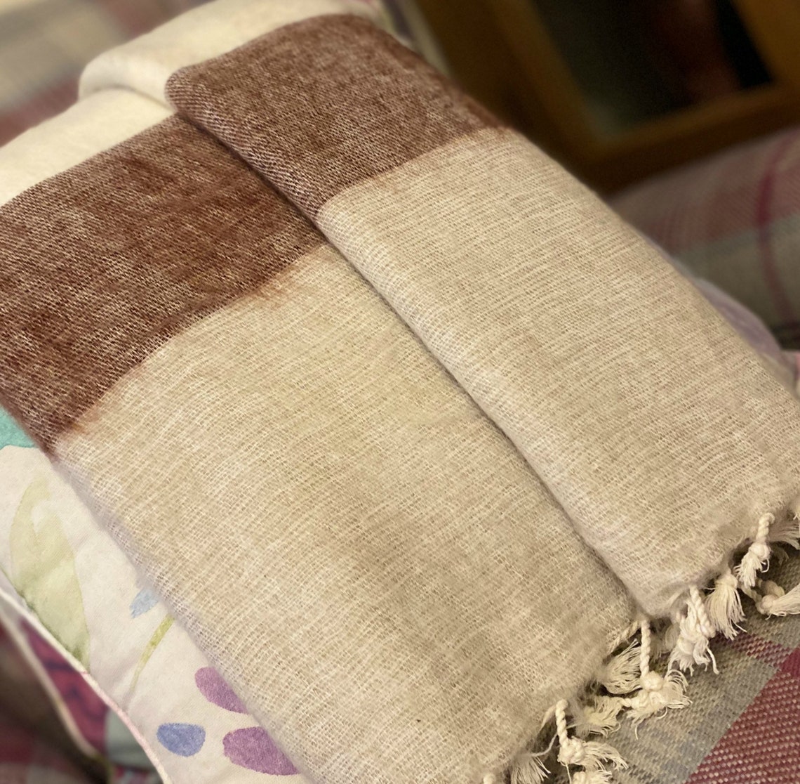 Yak Wool Blanket/ Living room Throw /Sofa Throw /Travel Throw/ Etsy