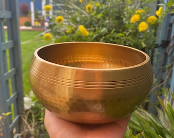 Big singing bowl-Tibetan singing bowl for Meditation,sound,peace and love, yoga-Chakra Healing Handmade