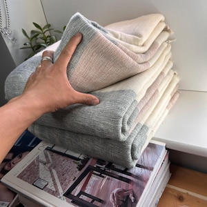Yak Wool Blanket/ Living room Throw /Sofa Throw /Travel Throw/ Rug Camping Wrap / Meditation Out door Throw Wrap Hand-Loomed Nepal M26