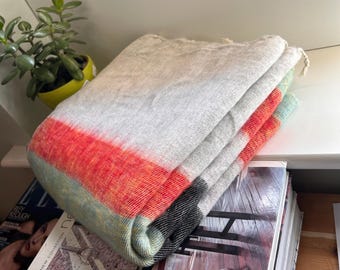 Hand-Loomed Yak Wool Blend Blanket Bed sofa throws fairly traded from Nepal Travel/camping pashminas Ideal gift m5