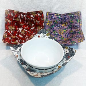 Louisiana Bowl Cozy: Microwave Safe Cotton Hot Food Holder