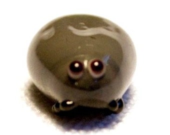Tick - the castor bean tick - glass animal / figurine, size approx. 12x8x6 mm, price for 1 piece, made in Czechia, quality handwork / no. 34