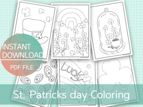 St. Patrick's Day Coloring Pages for Kids Printable