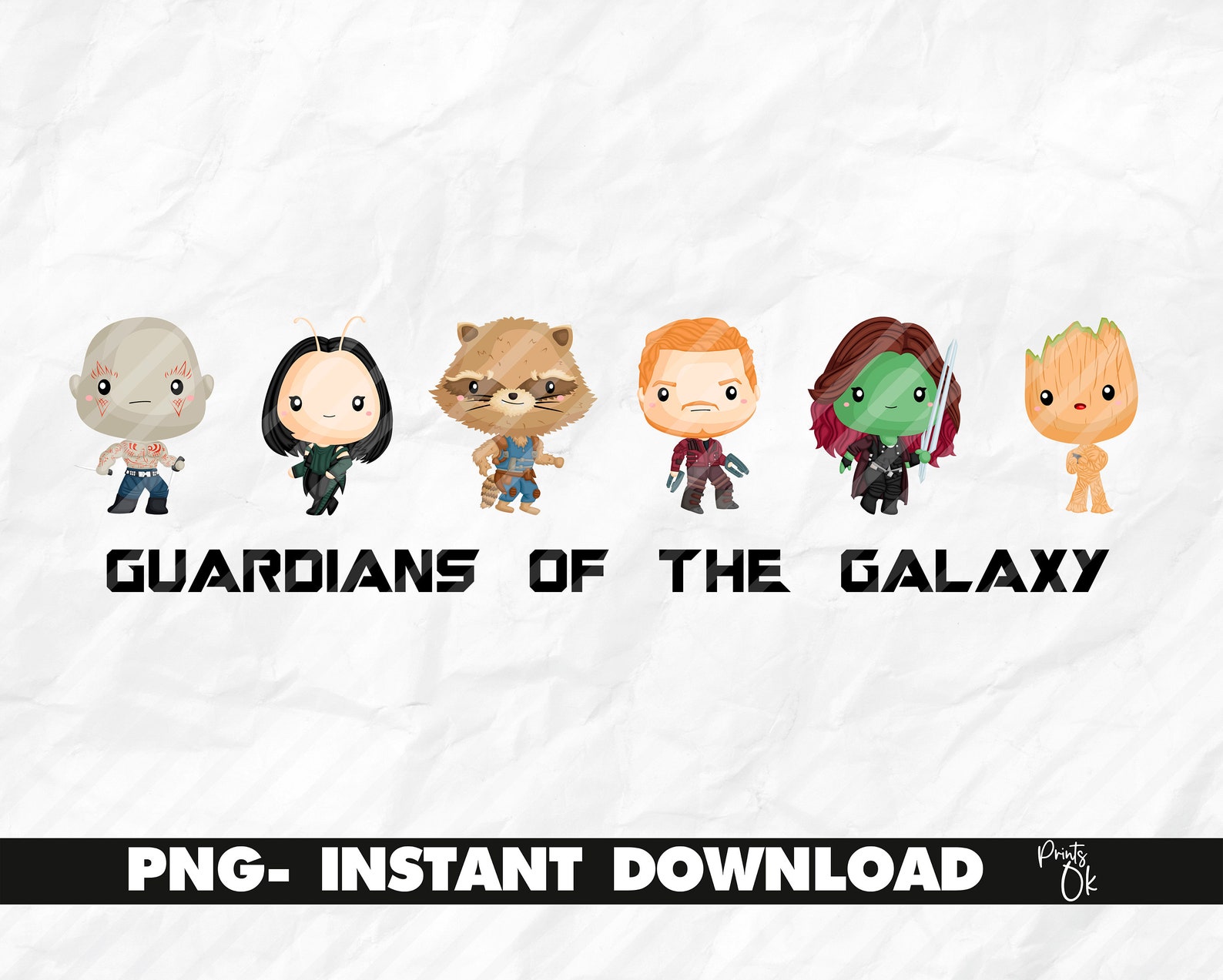 Guardians of the Galaxy PNG Guandians Friends Printables - Etsy