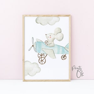 Cute Animals Nursery Decor, Watercolor Animals Printables, Animals ...