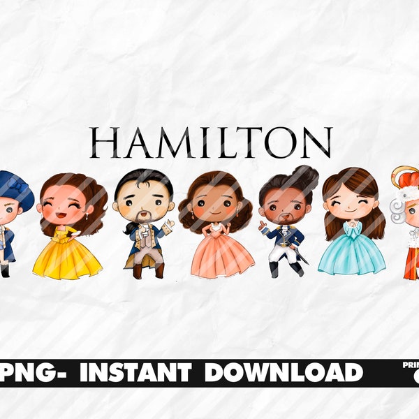 Hamilton file sublimation, Hamilton prints sublimation, Hamilton baby transfer PNG, Hamilton PNG, music teatre sublimation prints