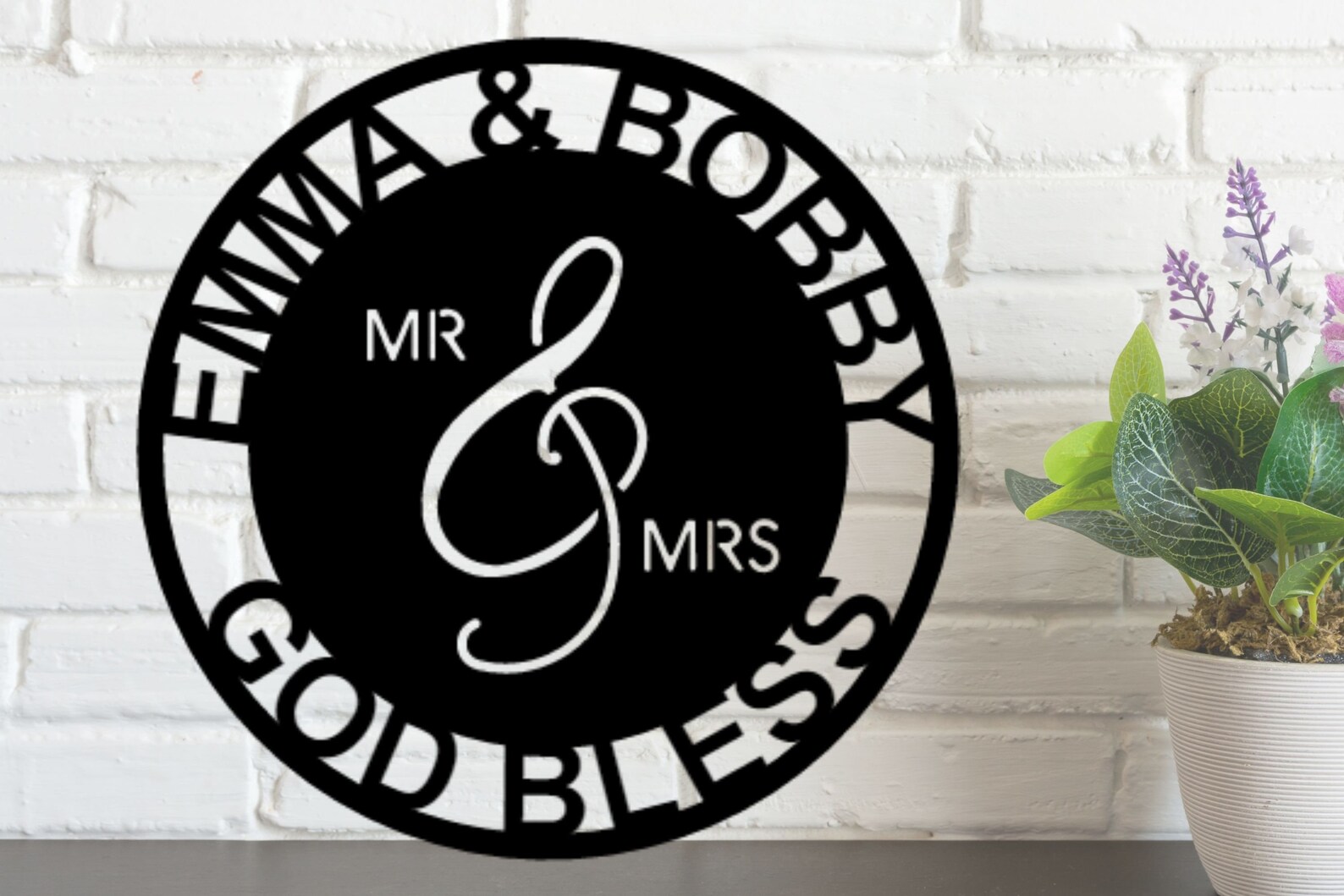 Custom Metal Mr and Mrs Sign Wedding Gift Wedding Etsy