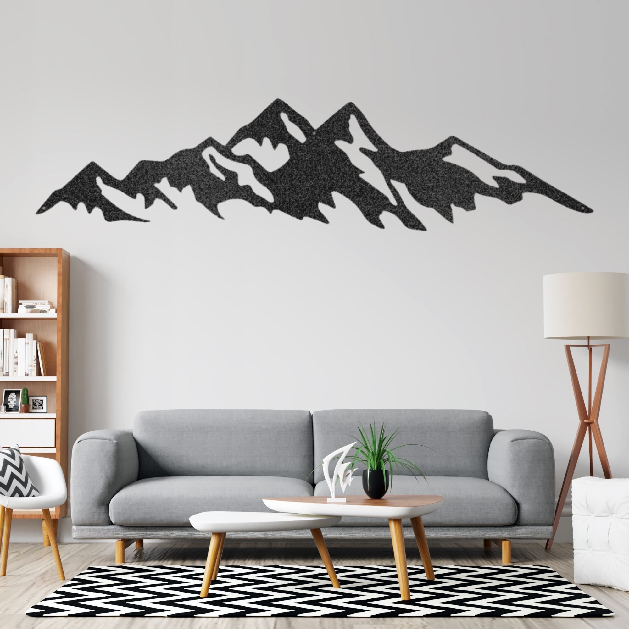 Mountain Metal Wall Art Mountain Wall Art Large Mountain Wall Etsy
