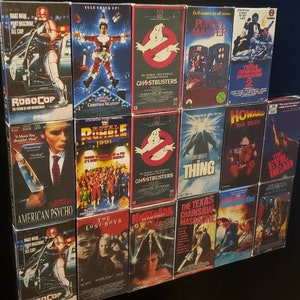 VHS Mini Movie Magnets '2 1/2 x 4 1/2' lots of titles to choose from