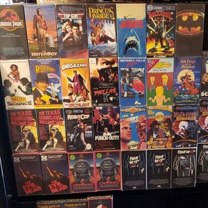NEWEST Magnets*** VHS Mini Movie Magnets over &#39;2 1/2 x 4 1/2&#39; lots of titles to choose from under Options