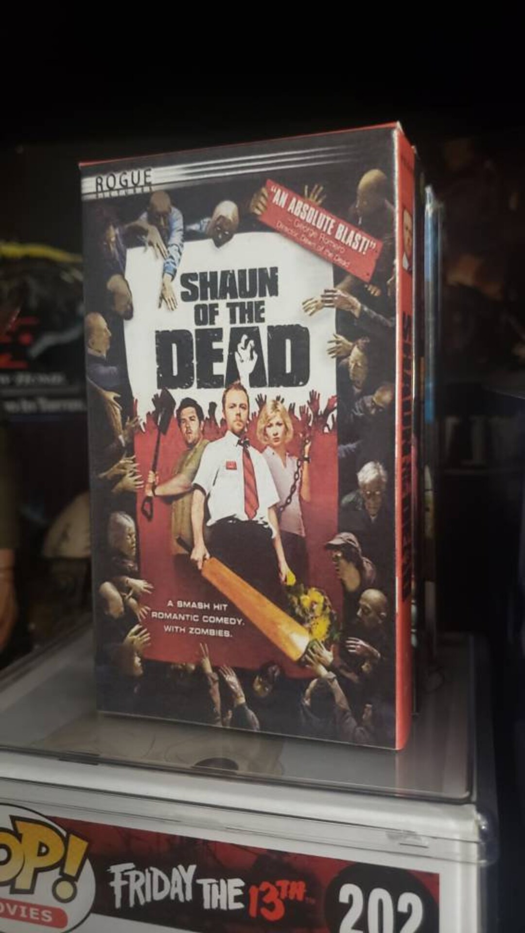 Shaun of the Dead Mini VHS Over 2 1/2 Inches in Width and 4 1/2