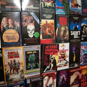 VHS Mini Movie Magnets &#39;2 1/2 x 4 1/2&#39; lots of titles to choose from