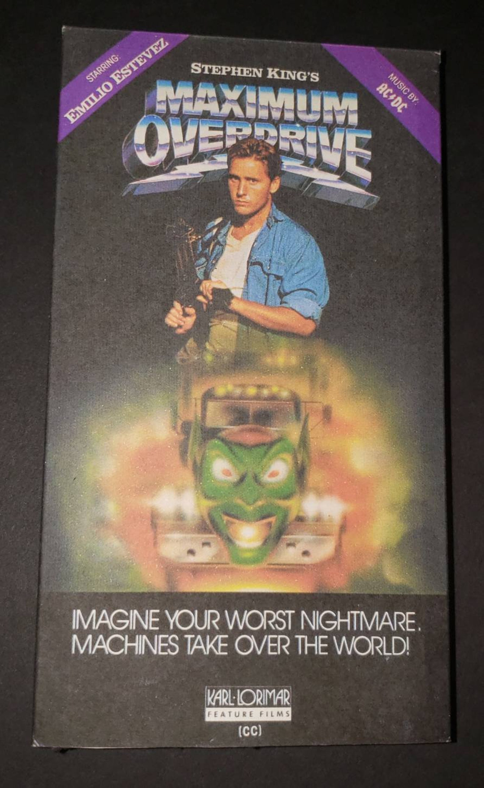 Maximum Overdrive Vhs Replica Box With Hidden Back Etsy