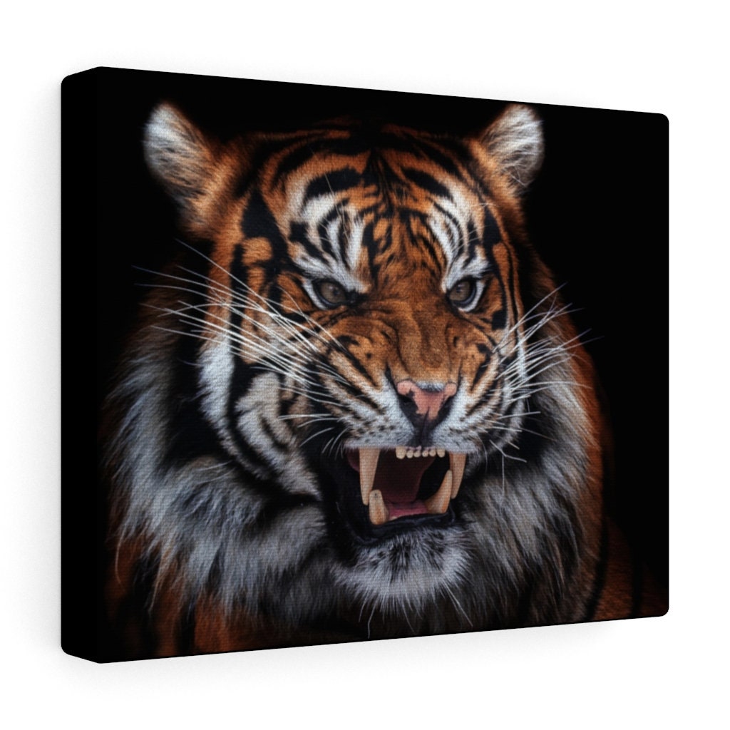 Tiger Canvas Etsy