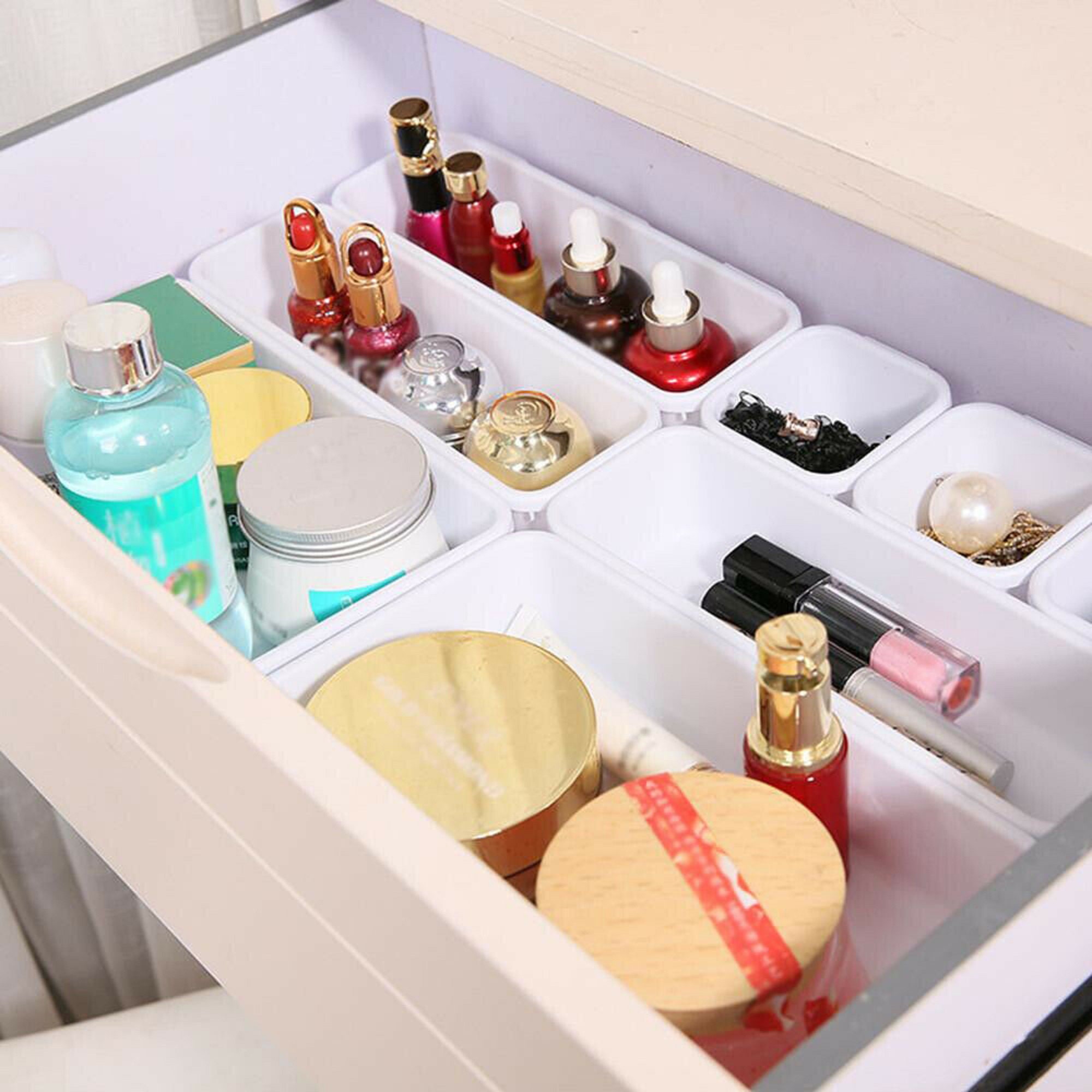 8 Pcs Storage Organizer Box Drawer Make Up Brush Clothes | Etsy