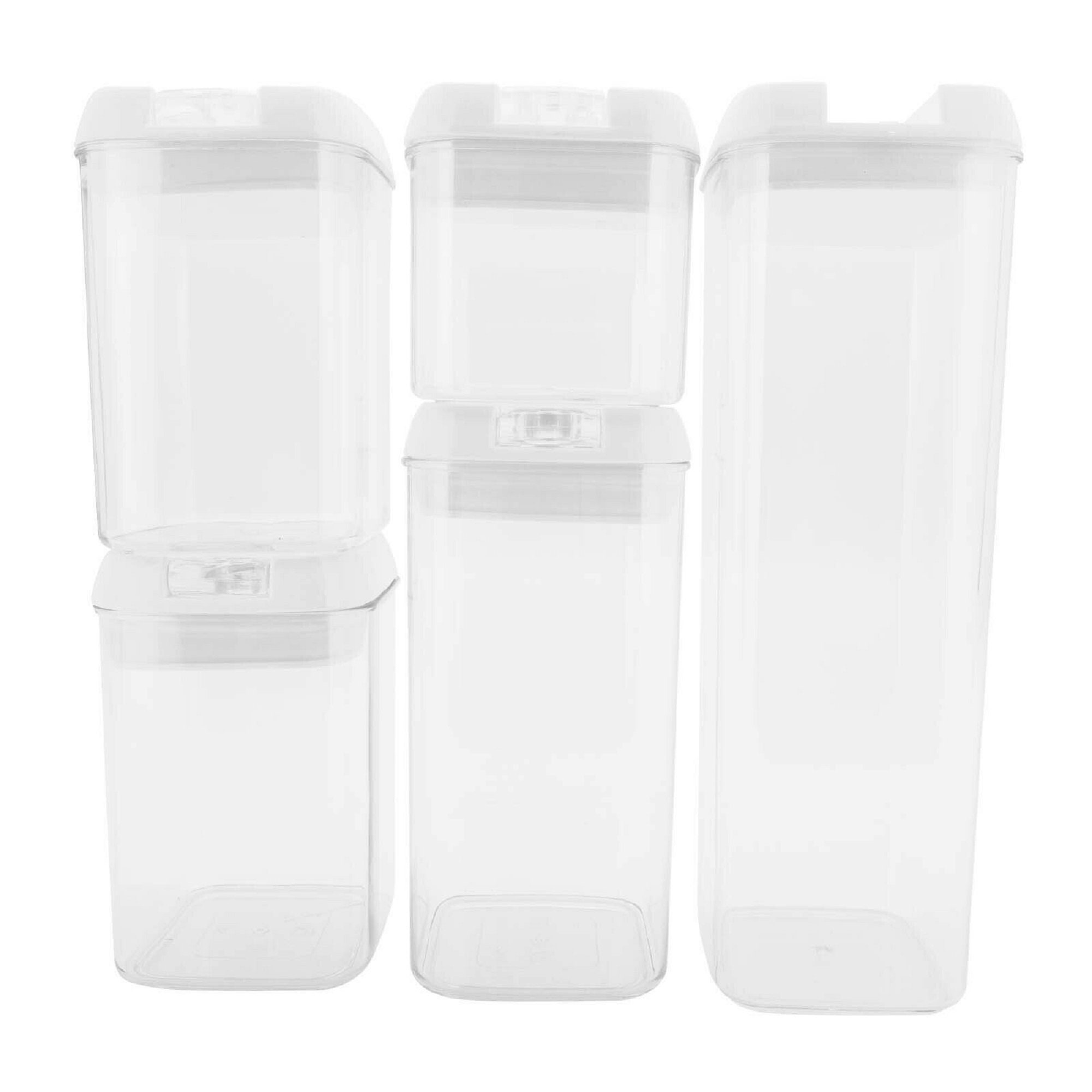 4 Large Capacity Airtight Dry Food Containers Durable Cereal Etsy