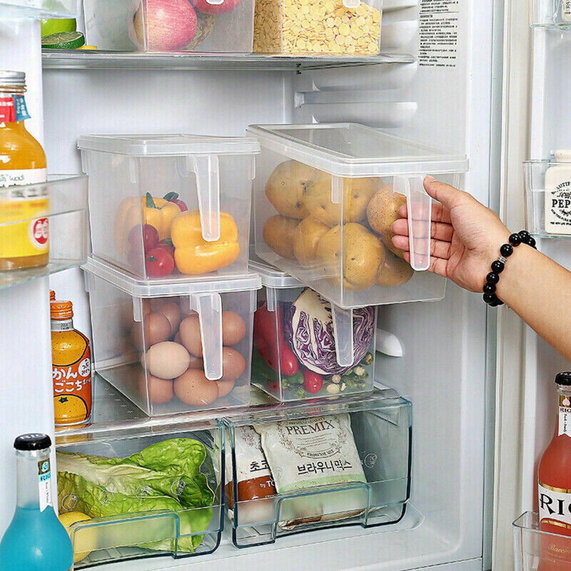 Fridge Organisers Refrigerator Freezer Fridge Food Storage Box Etsy