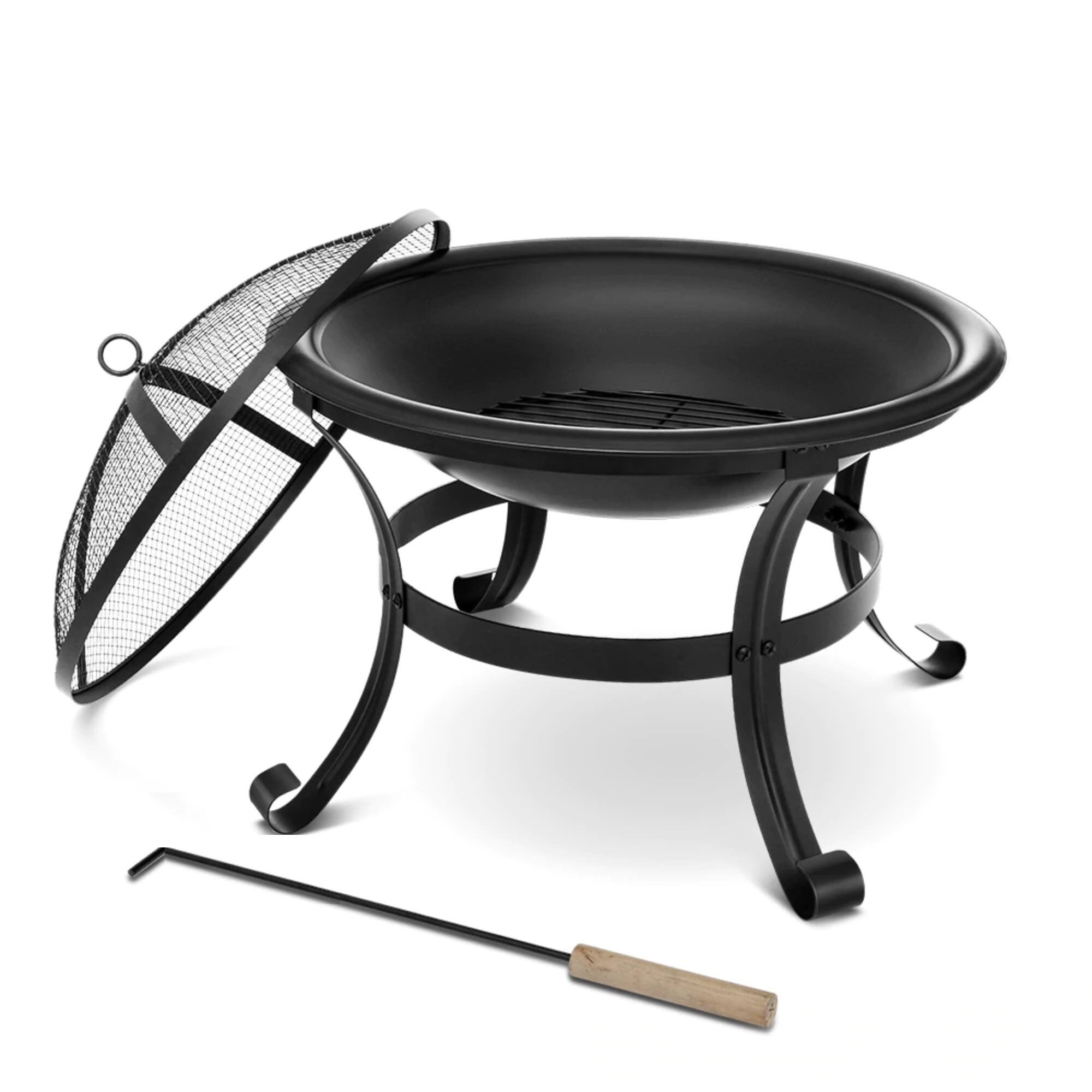 Fire Pit BBQ Grill Heater Outdoor Garden Firepit Brazier Patio Etsy