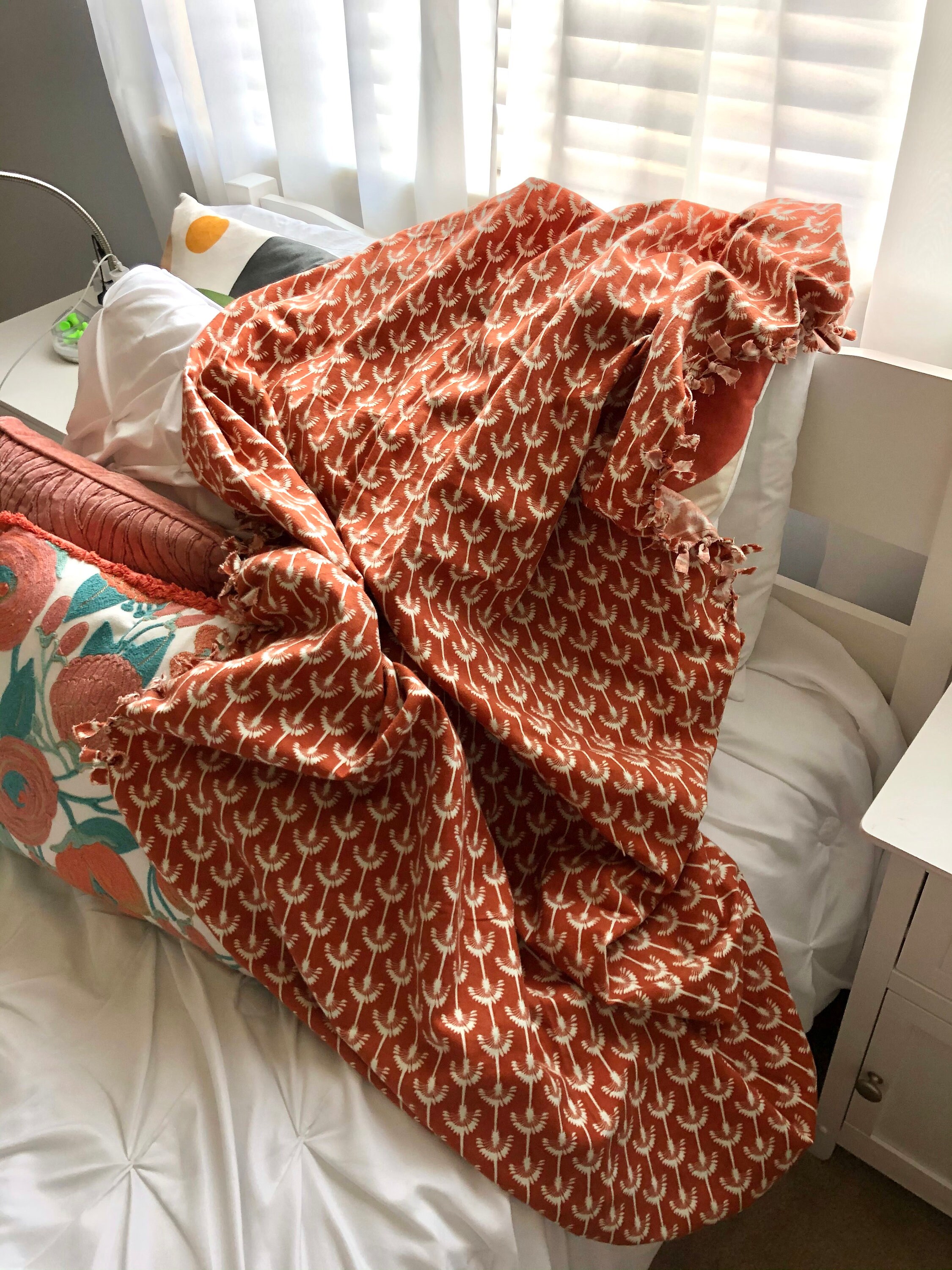 Handmade Tied Flannel Throw Blanket Etsy