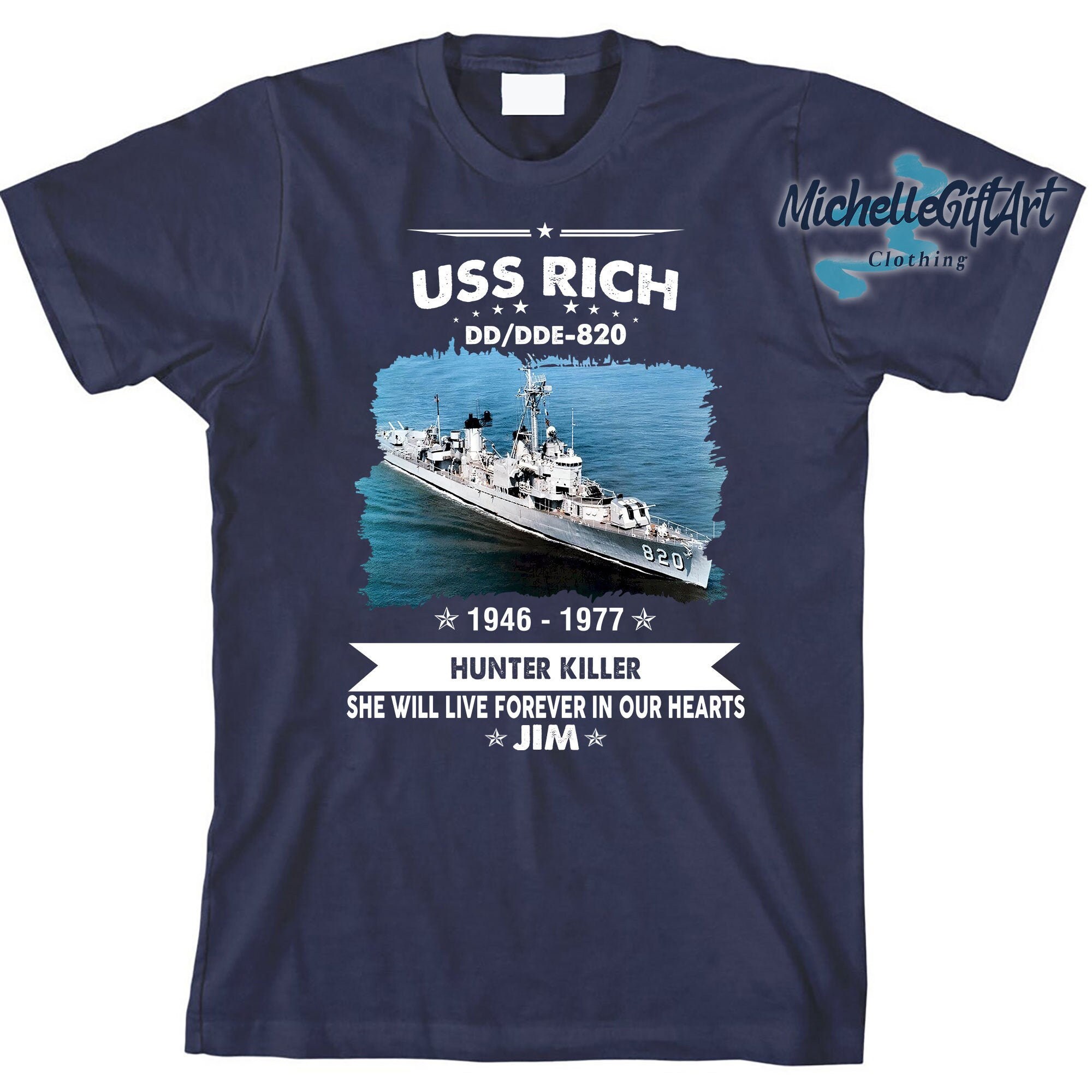 Veteran Shirt USS Rich shirt Navy Ship shirts Navy Veteran Etsy