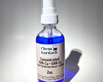 Sérum capillaire au peptide de cuivre avec caféine | AHK-Cu GHK-Cu Soin du cuir chevelu (2 oz)