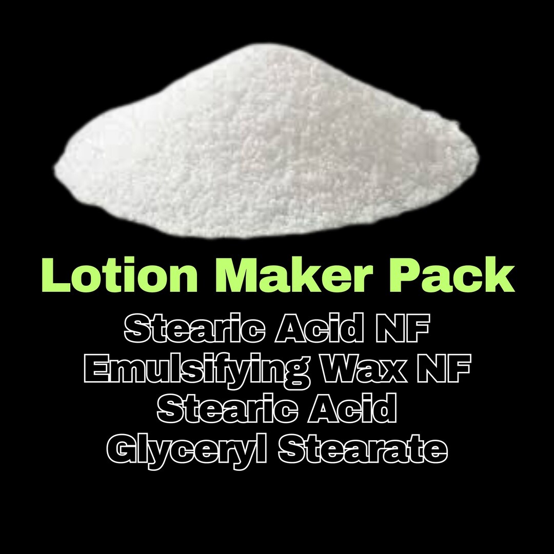 LOTION MAKER EMULSIFIER Starter Pack Stearic Acid Nf 12oz, Emulsifying