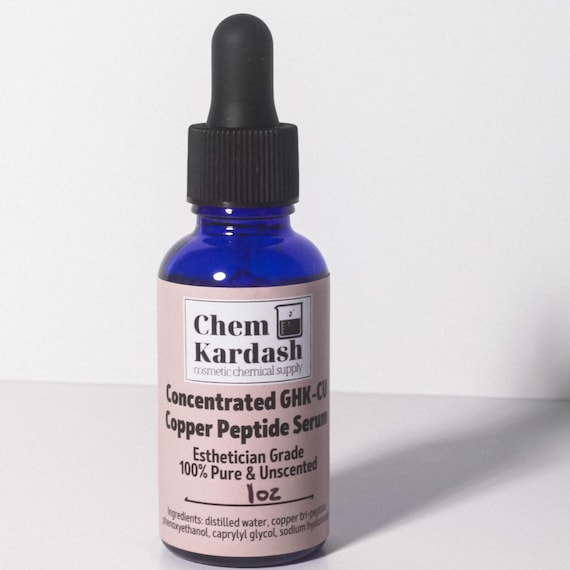 ChemKardash Copper Peptide (GHK-Cu) Serum – Hydrating Skin Support with Hyaluronic Acid for a Smooth, Radiant Look
