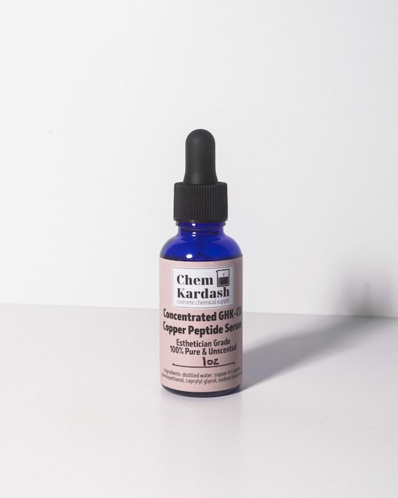ChemKardash Copper Peptide (GHK-Cu) Facial Serum with Hyaluronic Acid | Hydrating, Age-Defying Glow Serum