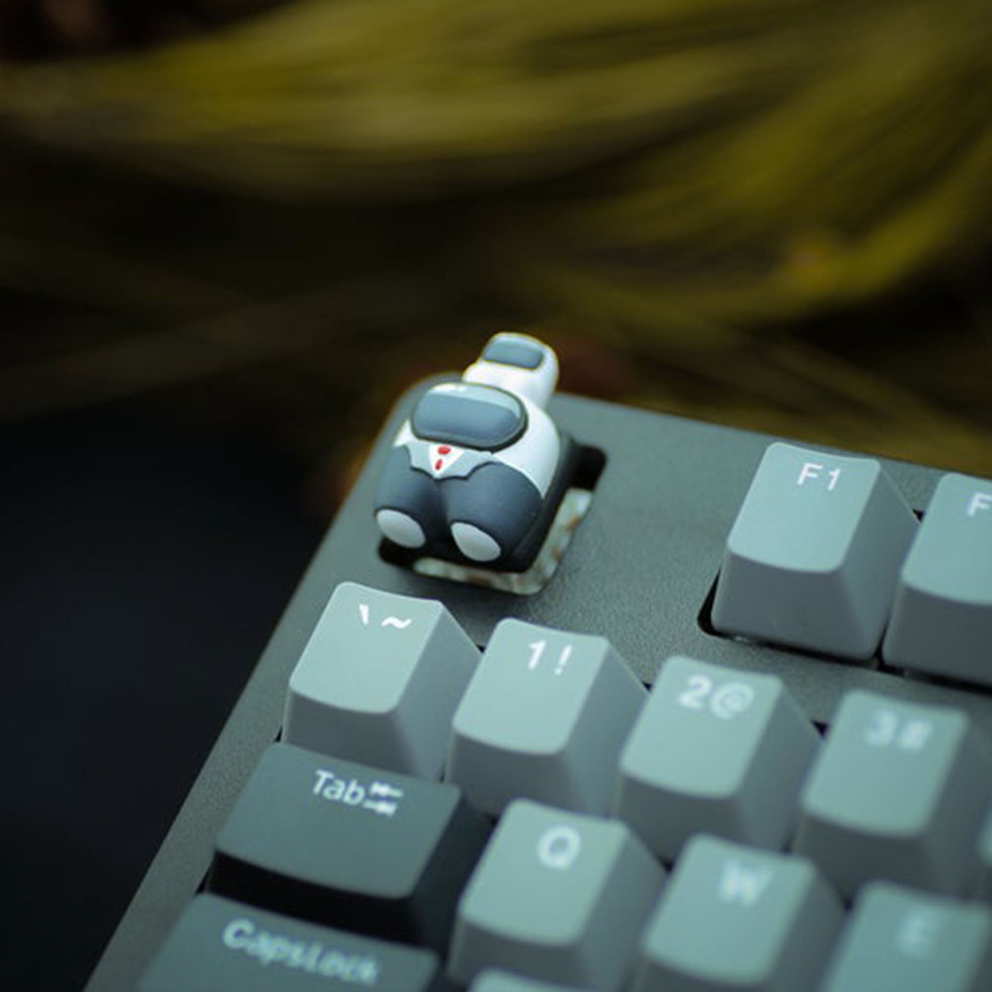 Handmade Gray Among Us Mechanical Key Caps Cute | Etsy