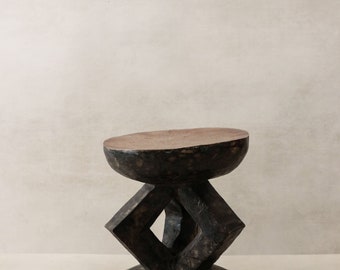 Vintage Tonga Stool - Copper Top - 28.1