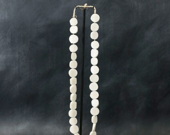 Perles Kenya, blanches - 81,1