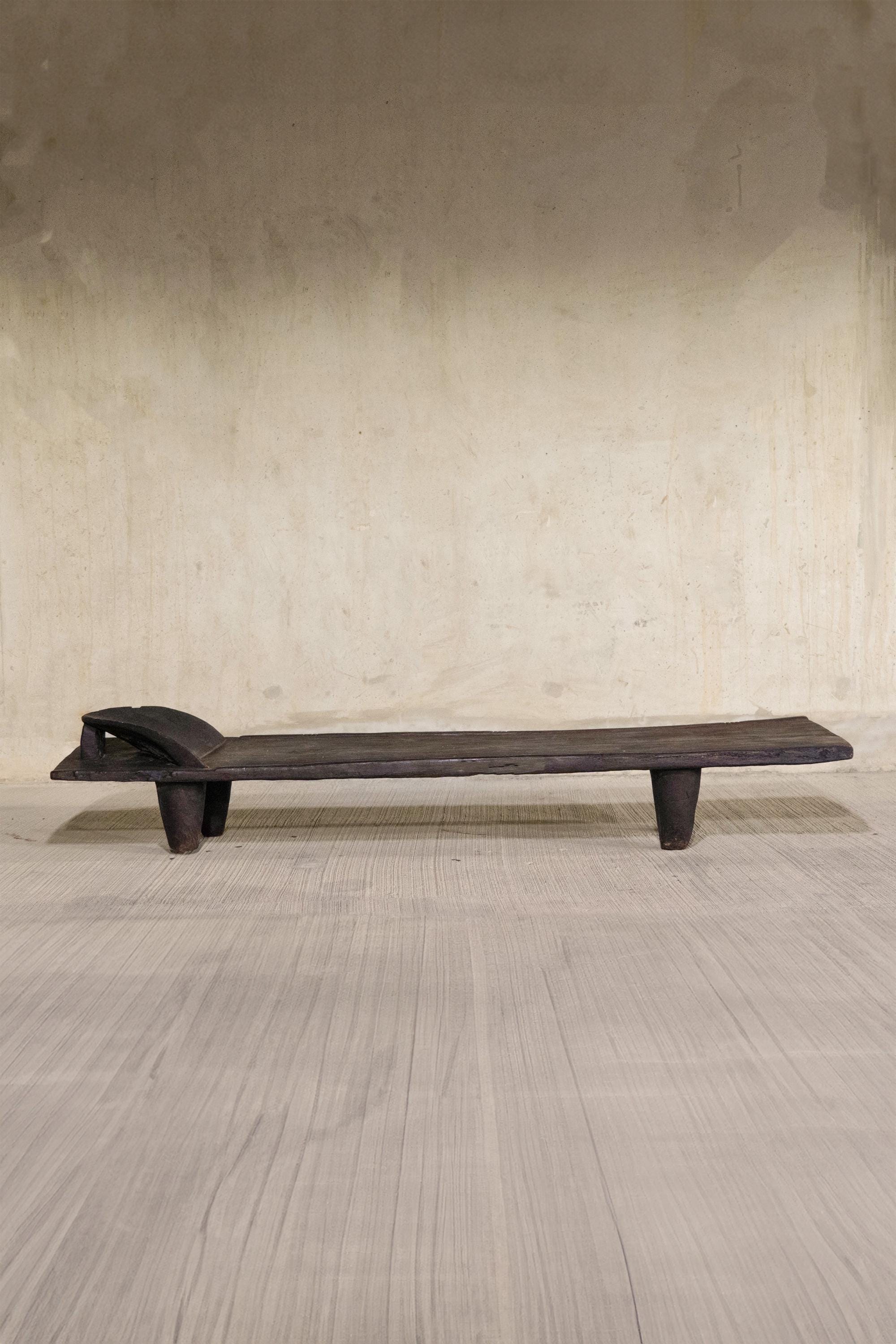 古い木製ベッド アフリカ コートジボワール セヌフォ族 プリミティブ