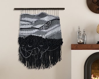 Large Weaving Wall Hanging, Woven wall Tapestry, textile wall hanging, wool art