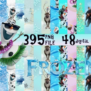SENZA GIUNTE,Carta digitale congelata e clipart,Svg congelati,scrapbook,Frozen 2,File png congelati,Frozen,Carta congelata,download digitale,Clipart congelati
