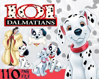 101 Dalmatians,101 Dalmatians clipart,Transparent Background,scrapbook,101 Dalmatians png