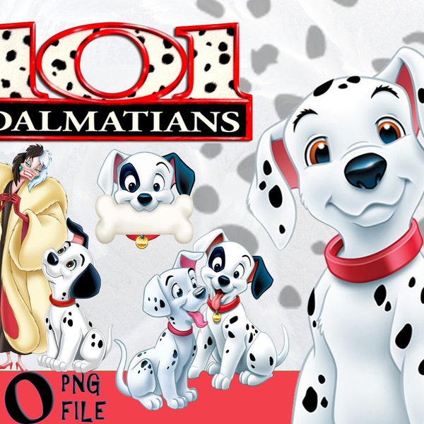 101 Dalmatians,101 Dalmatians clipart,Transparent Background,scrapbook,101 Dalmatians png