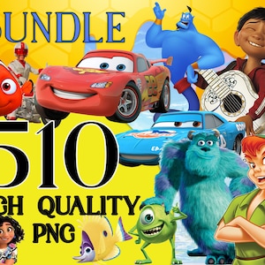 Bundel clipart, Coco png, auto's clipart, kleine zeemeermin png, rood worden, Winnie de Poeh, Finding Nemo, Peter Pan clipart, The Incredibles png