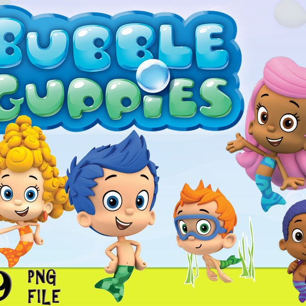 Bubble Guppies,Bubble Guppies clipart,png files,transparent background,Bubble Guppies png