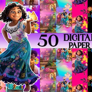 SEAMLESS, papel digital Encanto, Mirabel, Encanto png, Encanto, pacote Encanto, Encanto svg, Madrigal, Encanto clipart