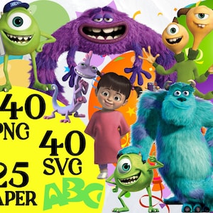 Monsters Universität digitales Papier und Clipart, Monsters Universität Bundle, Monsters Inc, Sully, Monsters Universität Clipart