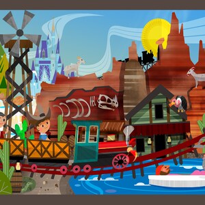 Disney gift | Thunder mountain Plush Blanket