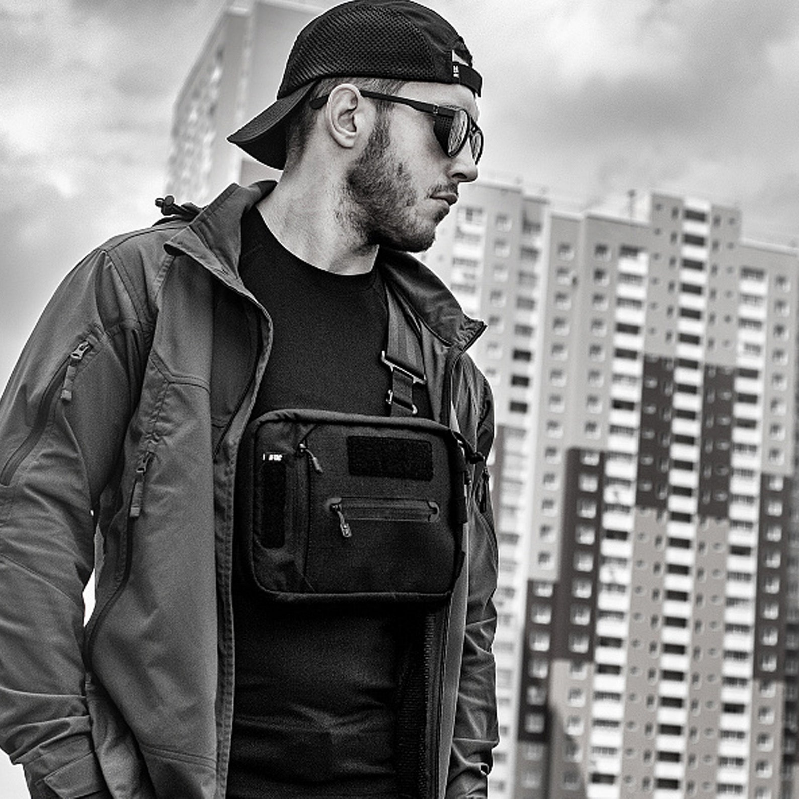 Man Bag Messenger Men's Bag from cordura Techwear bag Etsy