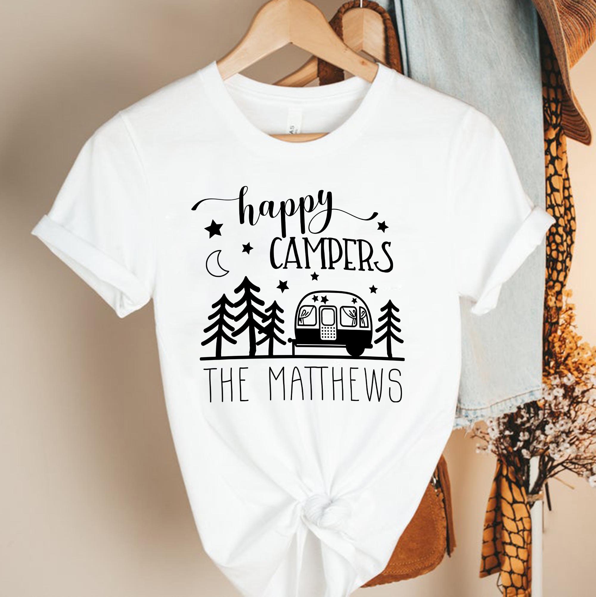 CampingShirt glückliche Camper TShirt Camping TShirt Etsy