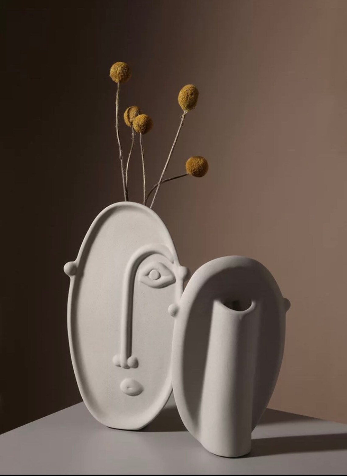 Flower Vase Face Art Etsy