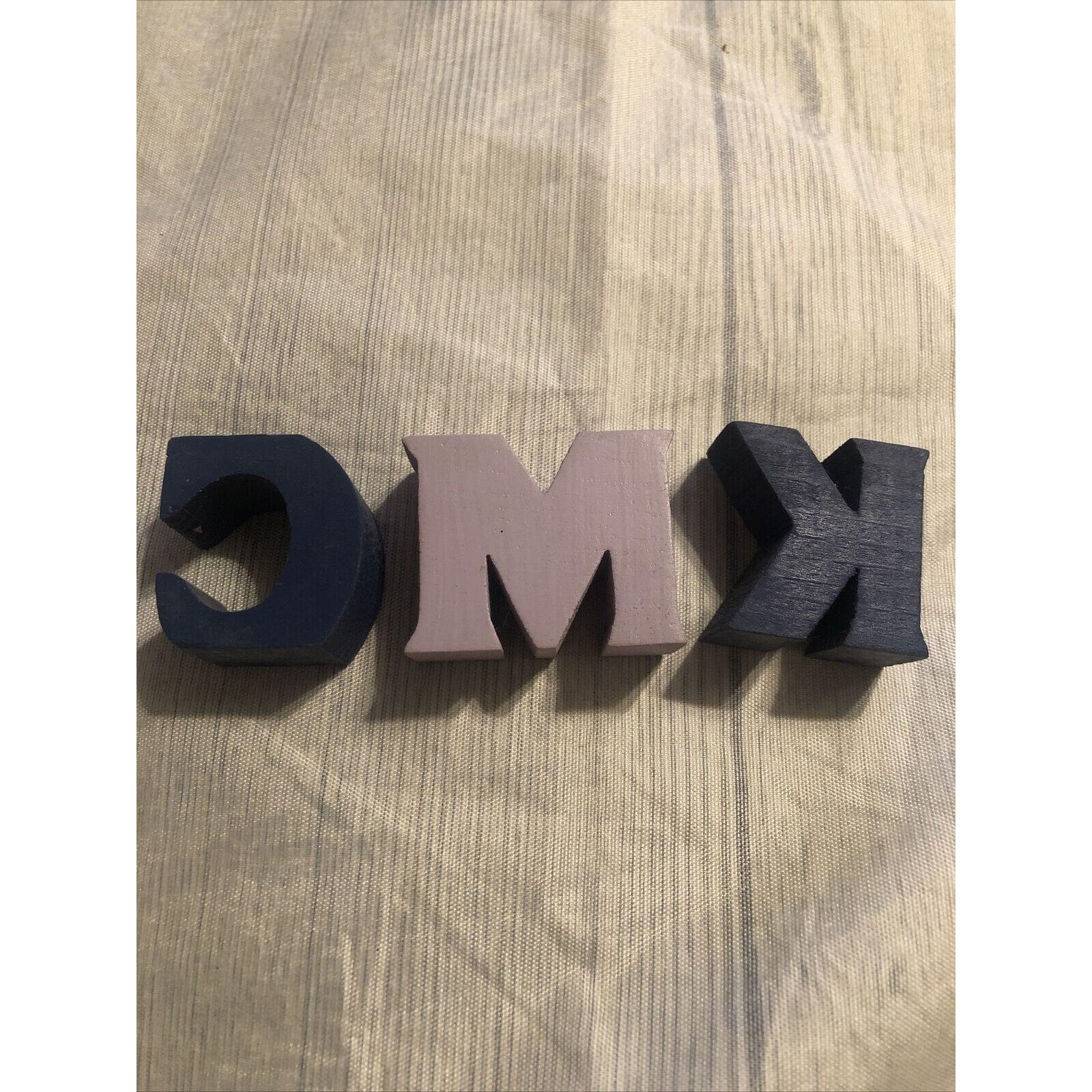 Vintage Wooden Blocks Hand Painted CMK Etsy