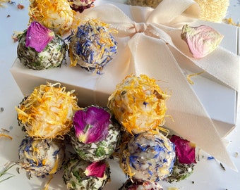 Spa Box  ,Gift for her, New Mum Gift, Best Friend Gift,Thinking of you, Pamper Box, Gift for mum Organic Bath Truffle Melt Bath Bombs 360g