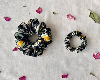 Liberty London 100% silk scrunchies, silk satin handmade scrunchies, two sizes available in a variety of Liberty London prints /Gift Warp