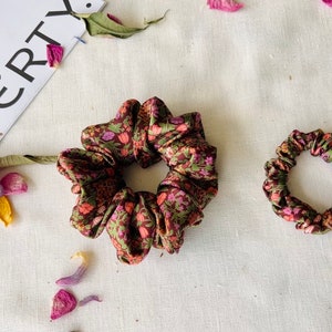 Liberty Scrunchies, Haargummis, Damen- und Mädchenhaarschmuck, Seidensatin