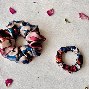 Liberty Scrunchies, Hair Scrunchies, Women’s, Girl’s Hair Accessories, Silk Satin