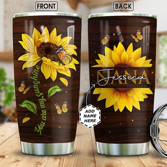 Personalized Grandma Sunflower Gift Tumbler Unique Tumbler Etsy